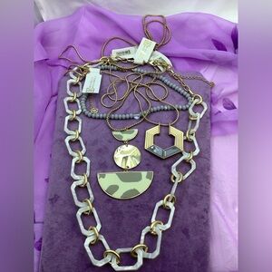 Michelle McDowell lot of 3 Necklaces and a Jane Marie choker